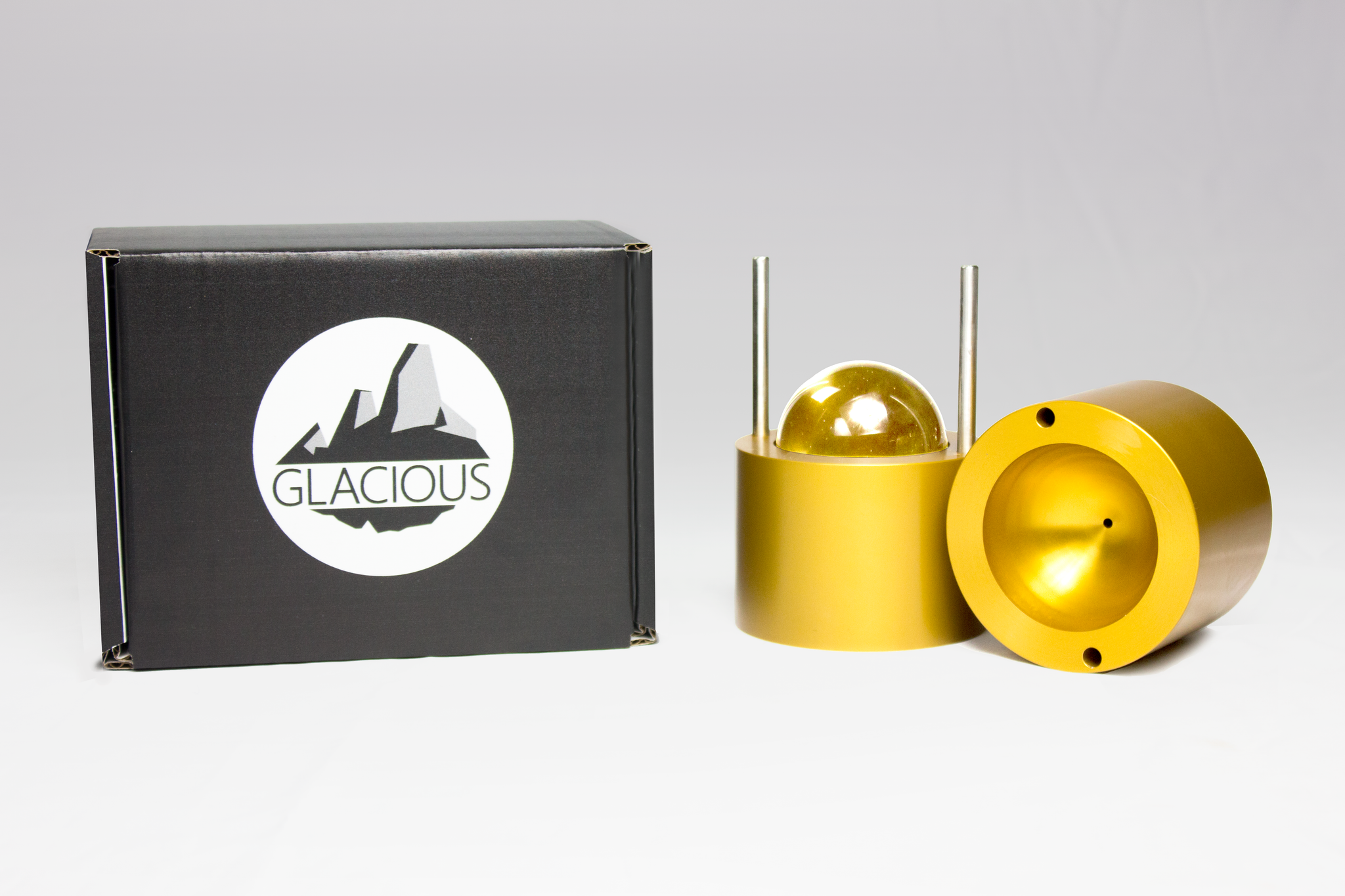  Glacious LE 60mm Ice Ball Press (Anodized Gold